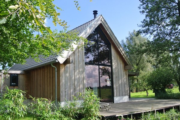 Houten aanbouw landelijk Driezum 