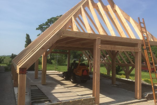 Constructie schaapskooi Hiaure Friesland