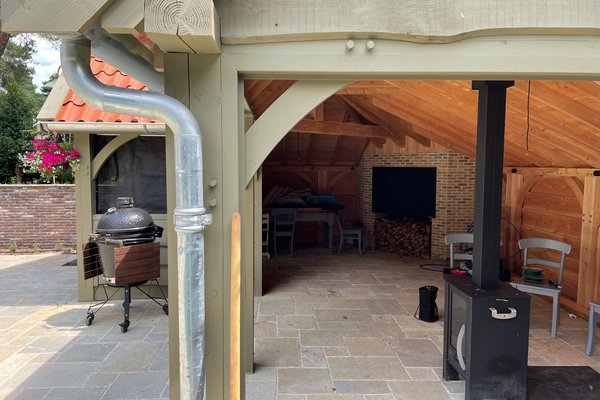 Landelijke schuur in hoekmodel met zuid Afrikaanse braai in hoekopstelling Zeist  Utrecht 