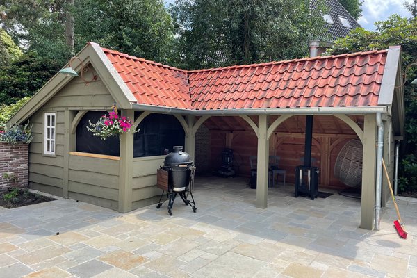 Landelijke schuur in hoekmodel met zuid Afrikaanse braai in hoekopstelling Zeist  Utrecht 